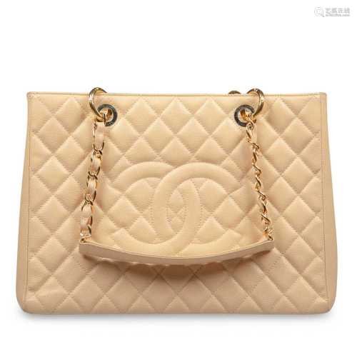 Chanel Beige GST Grand Shopping Tote