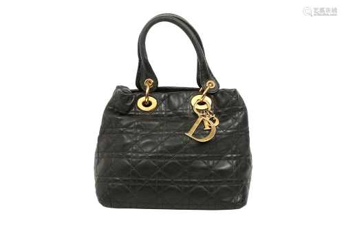 Christian Dior Black Lady Dior Soft Tote