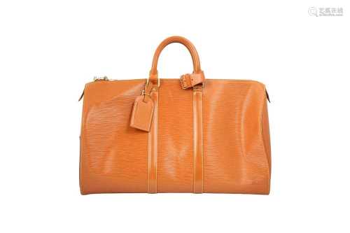 Louis Vuitton Tan Epi Keepall 45