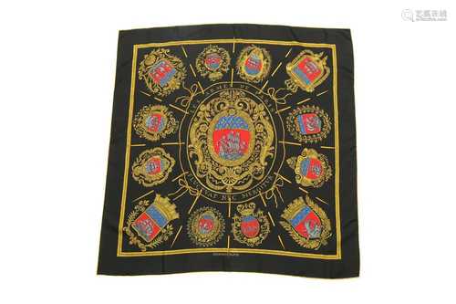 Hermes 'Les Armes De Paris' Silk Scarf