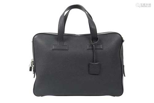 Tom Ford Navy T-Line Briefcase