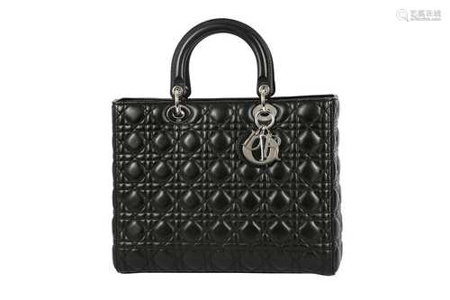 Christian Dior Black Large Lady Dior Bag