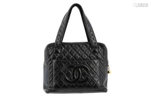 Chanel Black CC Logo Tote