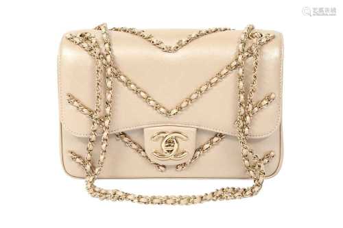 Chanel Pale Gold Chain Small Flap Bag