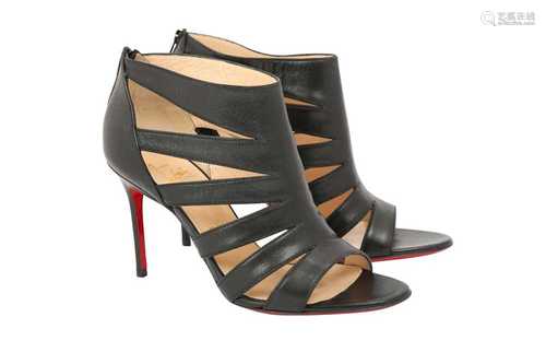 Christian Louboutin Black Caged Sandal - Size 36.5