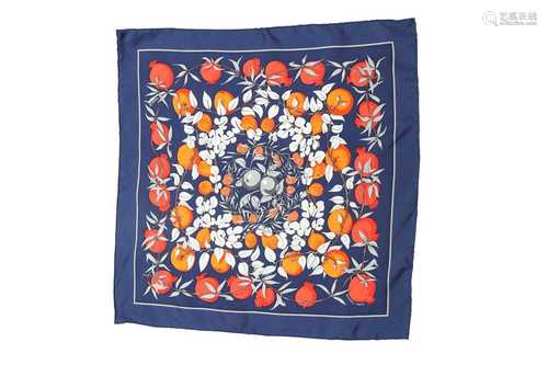 Hermes 'Jardines D'Eden' Silk Pocket Square