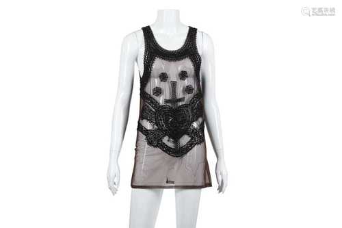 Alexander McQueen Brown Embellished Crucifix and Heart Vest ...