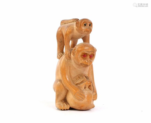 Asian wooden netsuke