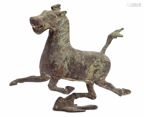 Bronze statue of a horse