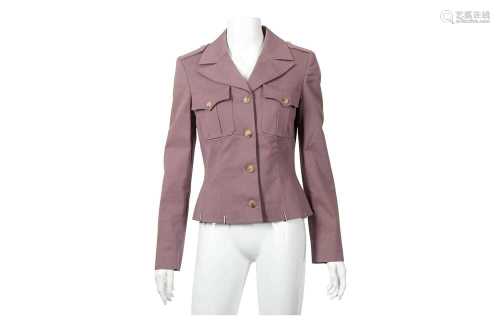 Alexander McQueen Lilac Military Style Jacket - Size 42
