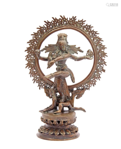 3-piece bronze Shiva