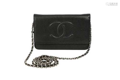 Chanel Black Wallet On Chain