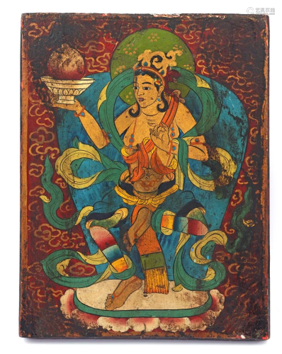 Oriental painted icon