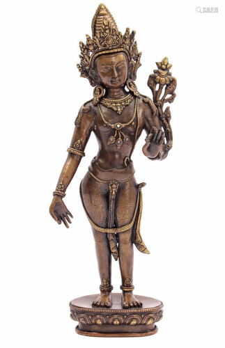 Bronze sculpture of an Oriental dancer