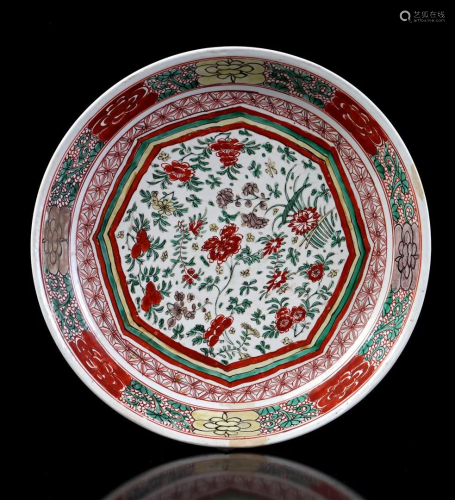 Chinese porcelain Famille Verte dish