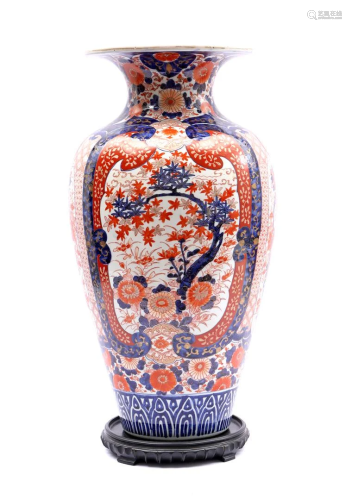 Large porcelain Imari vase
