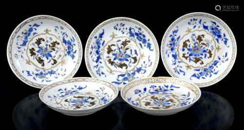 5 porcelain dishes