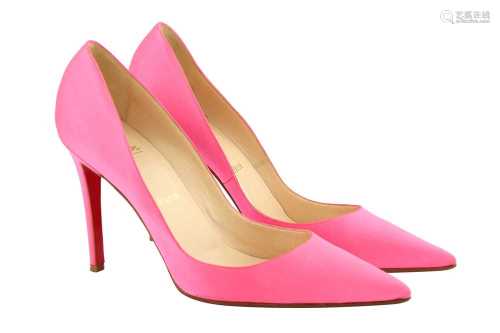 Christian Louboutin Neon Pink Heeled Pump - Size 41