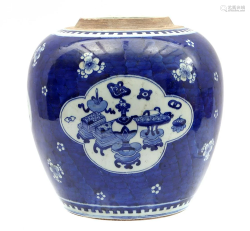 Porcelain ginger jar