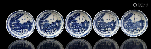 5 porcelain dishes