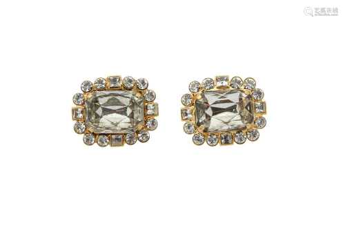 Dolce & Gabbana Crystal Statement Cufflinks