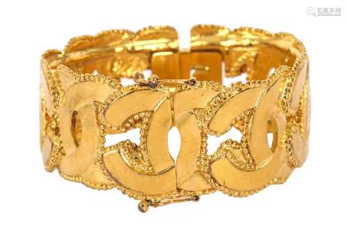 Chanel CC Logo Cuff Bracelet