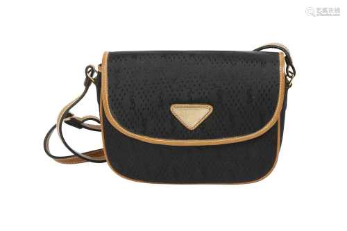 Yves Saint Laurent Black Monogram Shoulder Bag