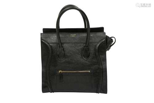 Celine Black Medium Phantom Luggage Bag