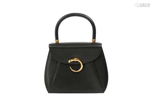 Cartier Black Panthere Top Handle Bag