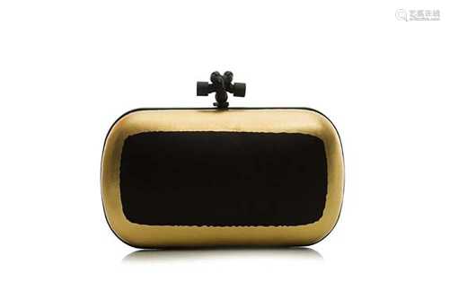 Bottega Veneta Gold Knot Clutch Chain Bag