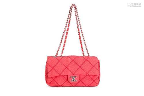 Chanel Red Python 2.55 Flap Bag