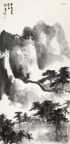 1910～1997 谢稚柳  空山幽居图 水墨纸本 立轴