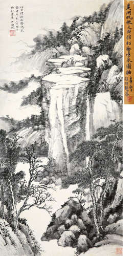 1894～1968 吴湖帆 辛未（1931）年作 松壑鸣泉 水墨纸本 立轴