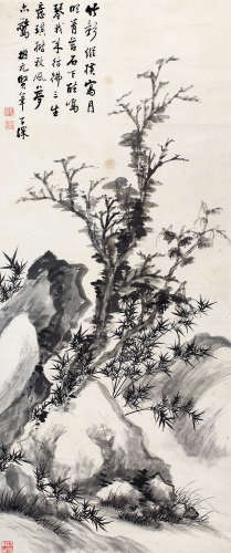 1893～1972 吴子深  竹影纵横 水墨纸本 立轴
