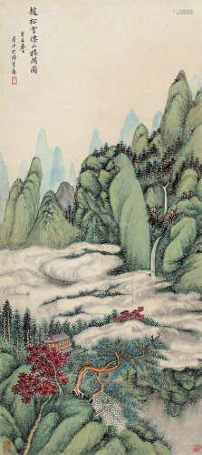 1807～1847 刘彦冲 辛丑（1841）年作 仙山楼阁图 设色纸本 立轴