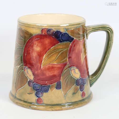 MOORCROFT - Pomegranate and Grape pattern pint mug, made for...