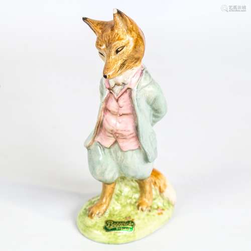 Beswick Beatrice Potter foxy whiskered gentleman, gold back ...