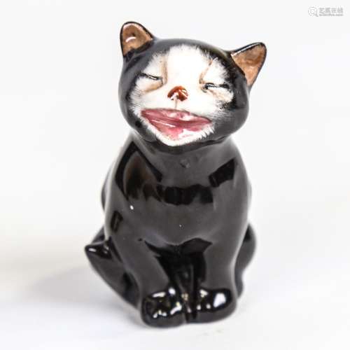 Royal Doulton meowing cat, serial no. K12, height 6.5cm