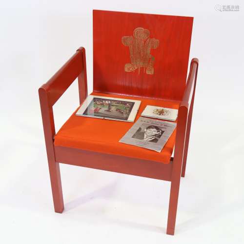 Prince of Wales Investiture chair, 1969, designed by The Rig...