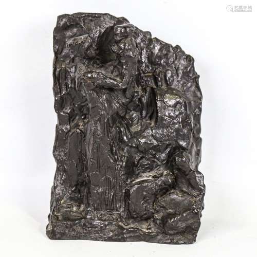 Felix Desruelles (born 1865), patinated bronze sculpture, wo...