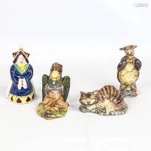 4 Beswick Alice In Wonderland Series figures, including Ches...