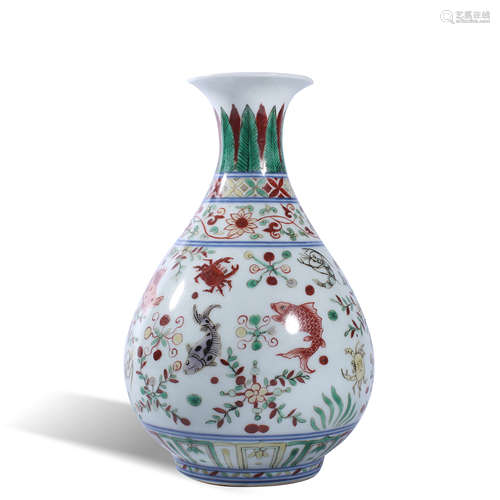 The spring bottle of Jiajing pink jade pot in Ming Dynasty