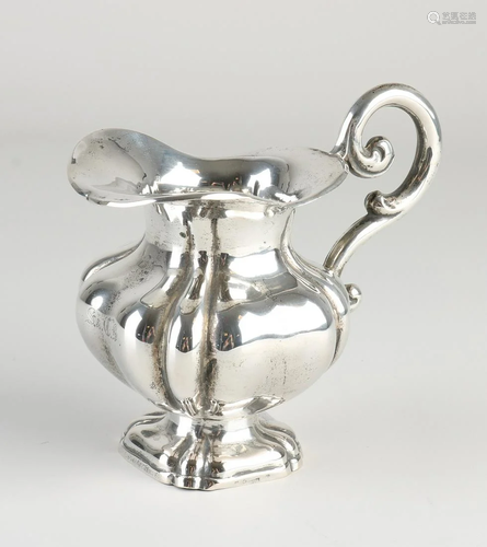 Silver milk jug, BWG, 12 loth, 750/000, contoured