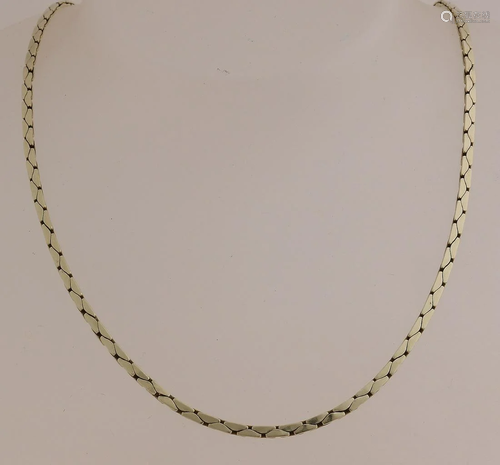 Yellow gold necklace, 585/000, with a fantasy cobra