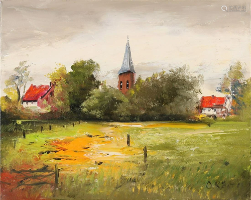 fr. Peter. German School. 20th century. Sunny landscape