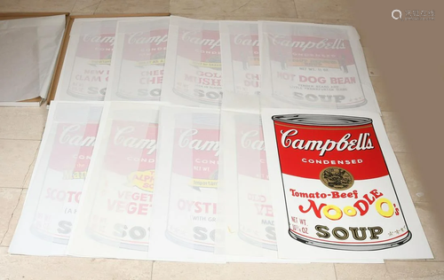 Ten lithographs. Campbell Soup II. Published by Sunday