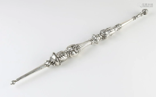 Special silver scepter made for a wooden statue of