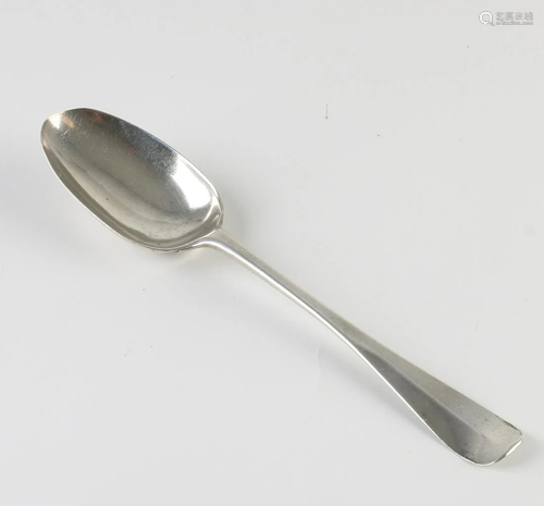 Antique 18th century silver spoon with so-called Haags