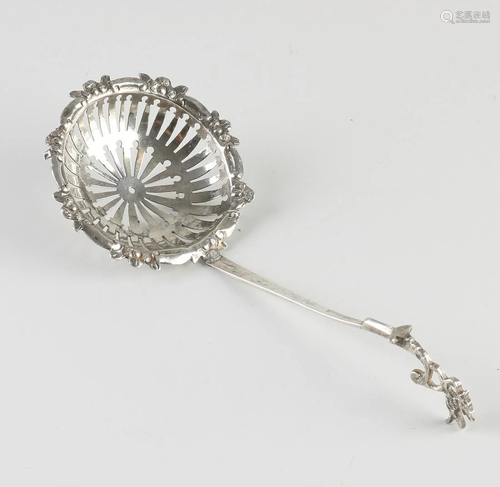 Antique 18th century silver scatter spoon with round