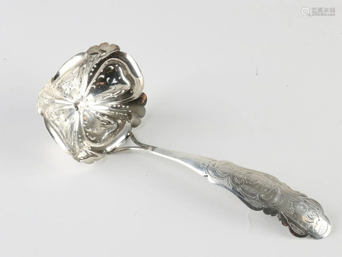 Beautiful 835/000 silver Biedermeier scatter spoon with